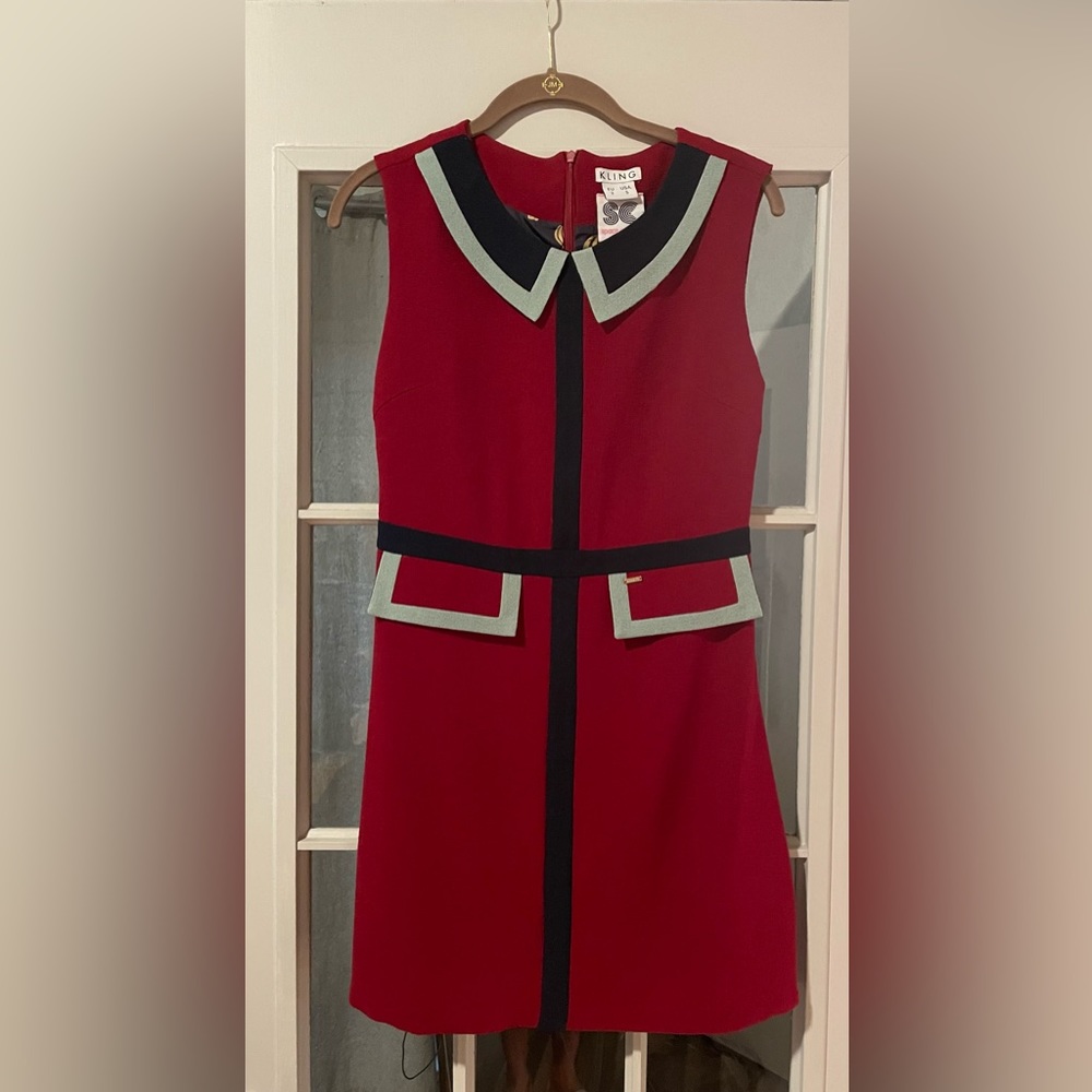 Sophisticated Burgandy Kling Space Capsule dress